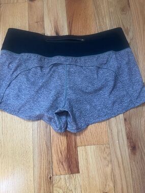 lululemon athletica Gray and Black Athletic Shorts